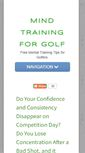 Mobile Screenshot of mindtrainingforgolf.com